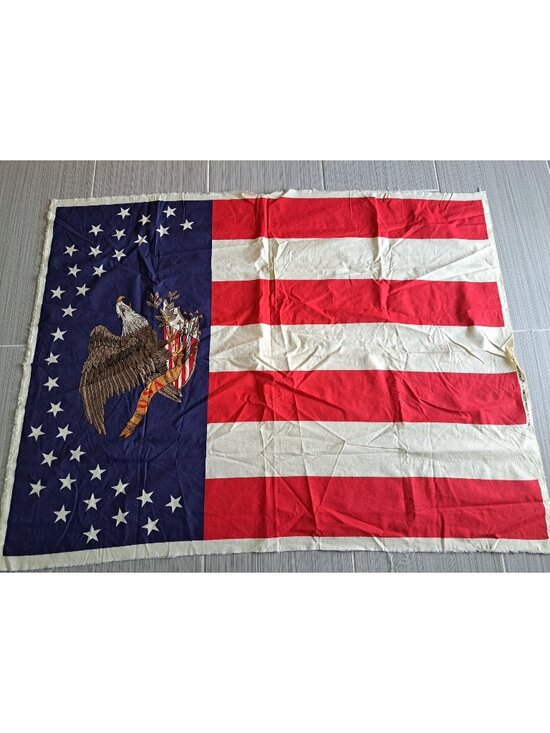 Fabric Traditions Other - Vtg 1991 Fabric Traditions Bald Eagle USA Flag Panel 34"x44" Banner Patriotic
